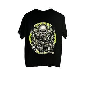 Racing T-Shirt Skull Graphic Tee‎ Short Sleeve Motorsport Top
